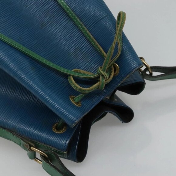 LOUIS VUITTON Epi Noe Shoulder Bag Bicolor Green Blue M44044 LV Auth 112153 - Picture 6 of 15